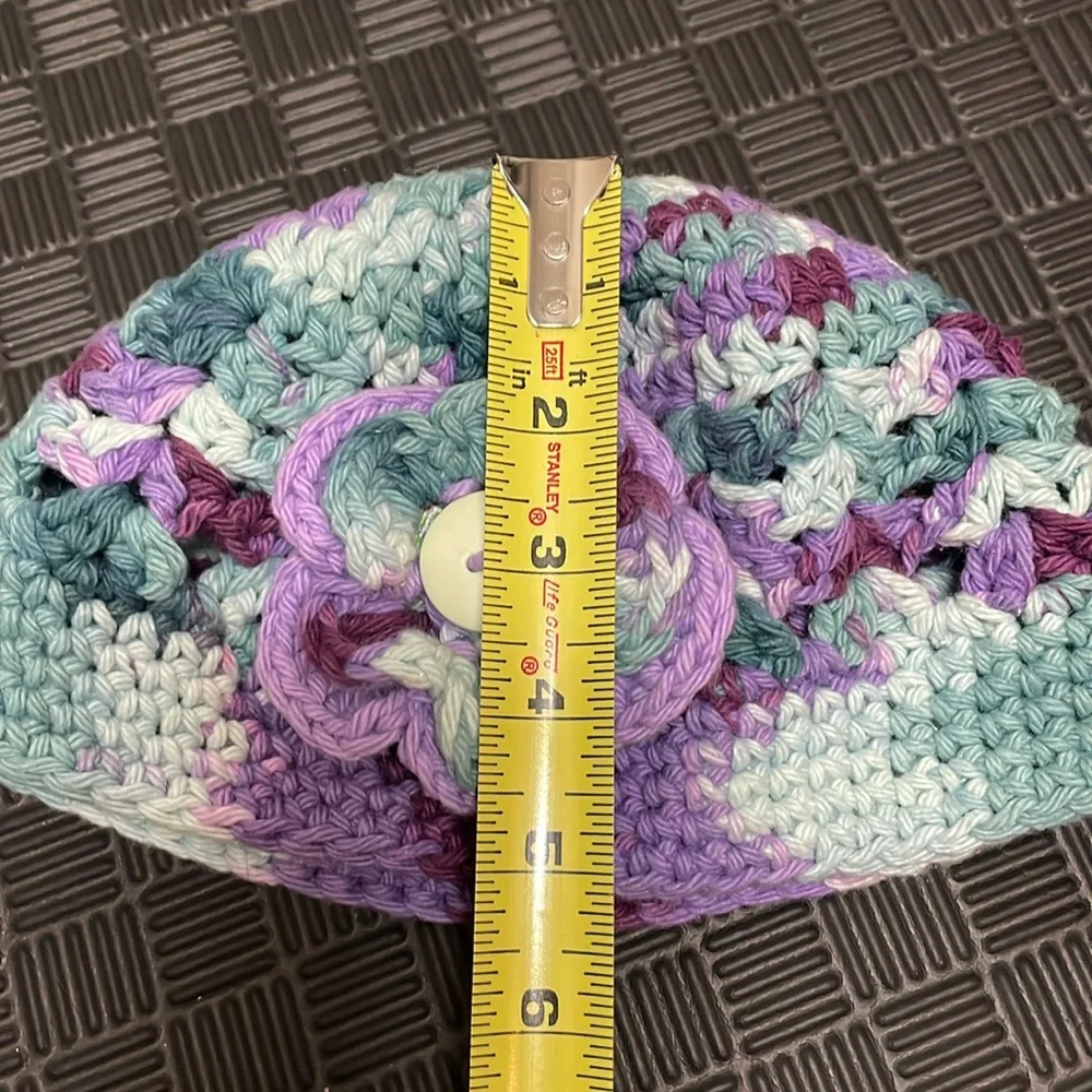 matching crochet hats one for child and other for their doll